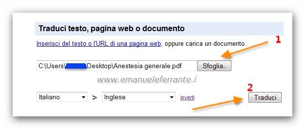 Tradurre i documenti con Google Translate | Emanuele Ferrante\u0026#39;s Blog